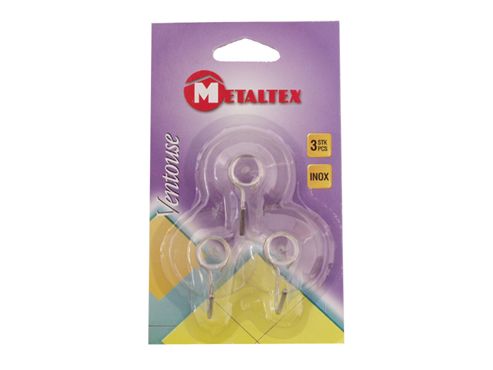 Image of Metaltex 295003 Suction Hooks X3