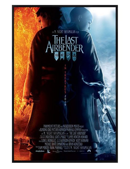 Image of The Last Airbender Gloss Black Framed Four Nations, One Enemy Poster