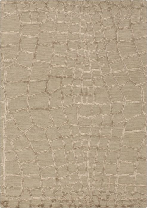Image of Angelo Harmony Beige Knotted Rug - 240cm H X 170cm W (7 Ft 10.5 In X 5 Ft 7 In)