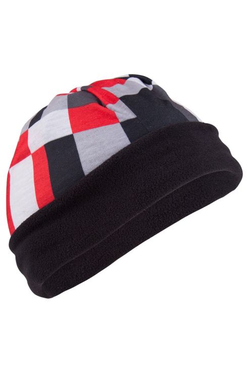 Image of Patterned Polar Fleece Head Tube - Red