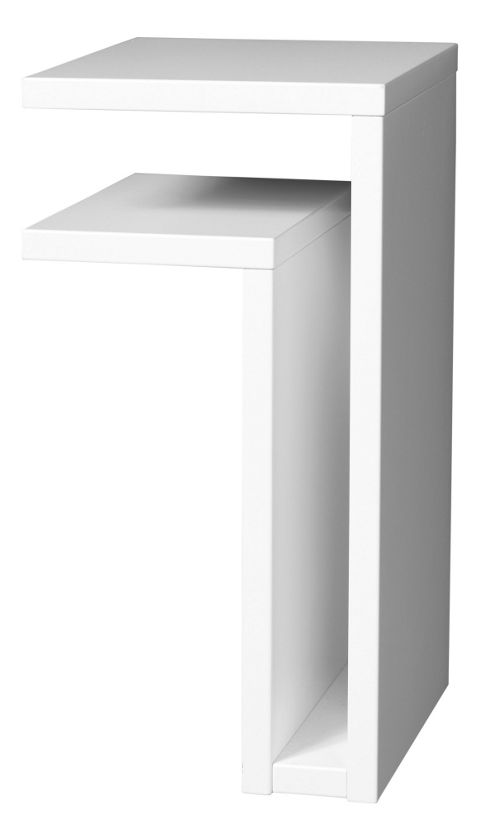 Image of Maze Bedside F-shelf - Left - Black Ash