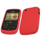 iTALKonline 18504 SoftSkin Silicone Case - BlackBerry 8520 Curve, 9300 3G - Red