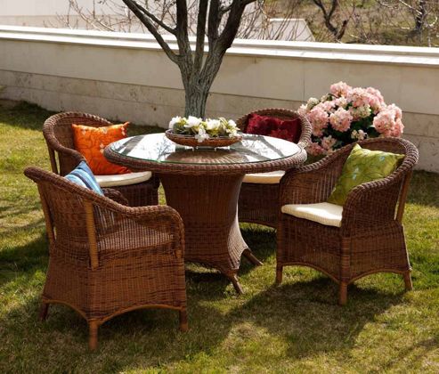 Image of Cozy Bay Sicilia Four Person Outdoor Set