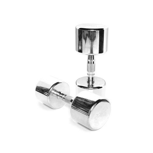 Image of Body Power 20kg Ergo Chrome Dumbbells (x2)