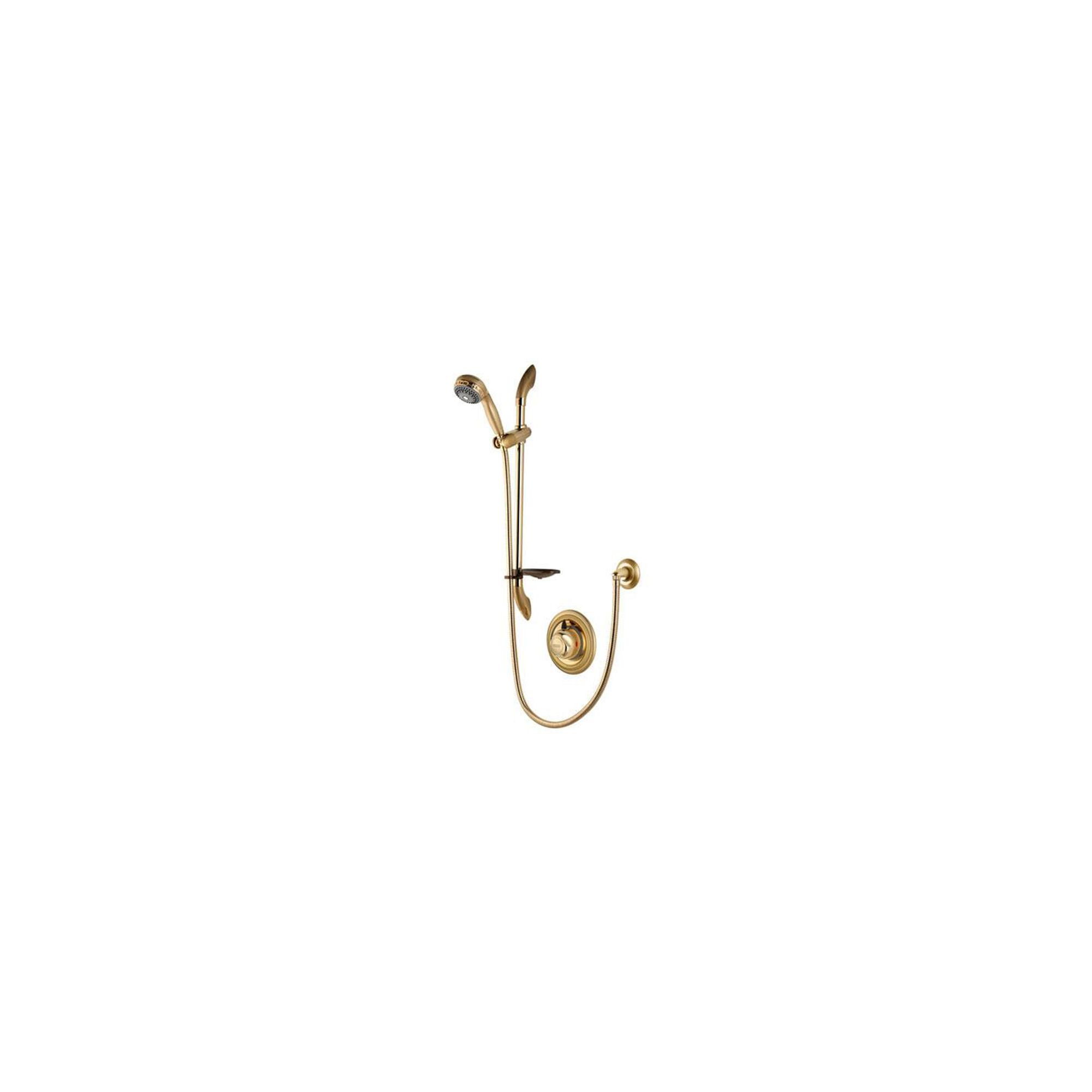 Aqualisa Aquavalve 609 Concealed Shower Valve with Adjustable Shower Head Gold at Tesco Direct