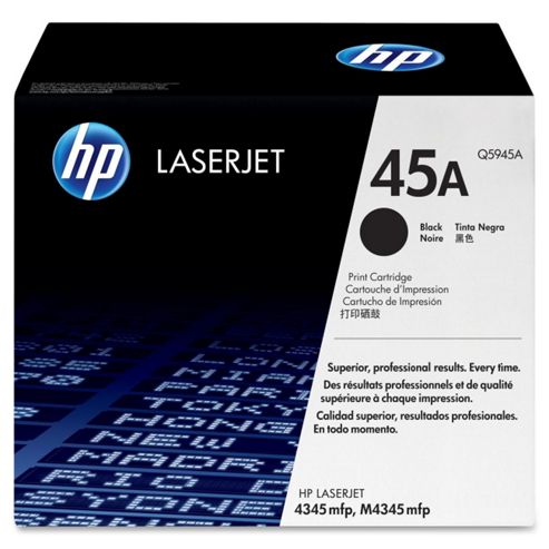 Image of Hp 45a Black Smart Laserjet Print Cartridge For The Hp Laserjet 4345mfp (yield 18,000 Pages)