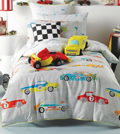 Image of Race Car, Hiccups Toddler Bedding