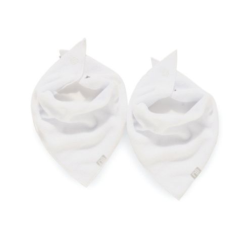 Image of Mothercare White Bandana Bibs- 2 Pack