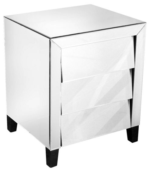 Image of Home Essence Mirrored Bedside Table