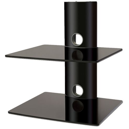 Image of Black 2 Shelf Equipment Support Unit