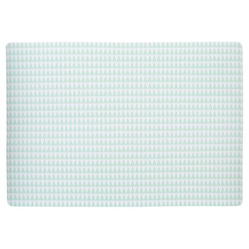 Image of Tesco Triangle Print Aqua Placemat, 2 Pack