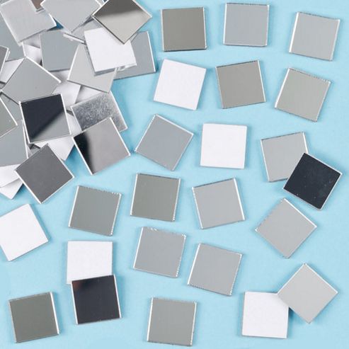 Image of Mosaic Self-adhesive Mirror Tiles (pack Of 100)