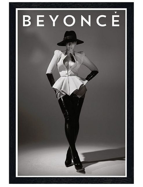 Image of Beyonce Black Wooden Framed Drunk In Love Poster