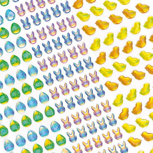 Image of Easter Crystal Glitter Stick-ons (pack Of 285)