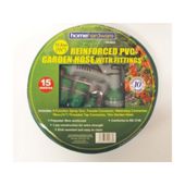 Home Gardener Reinforced Green Hose 15M+Fittings/Spray