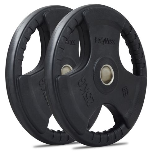 Image of Bodymax Olympic Rubber Radial Weight Disc Plates - 2 X 25kg