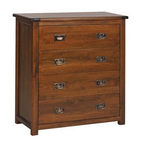 Image of Core Products Boston Bt214 Walnut Chest Of 4 Drawers