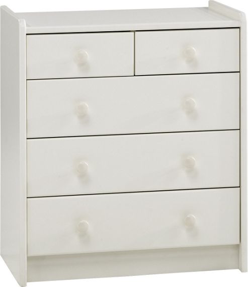 Image of Home Essence Kids Two Over Three Chest Of Drawers In White
