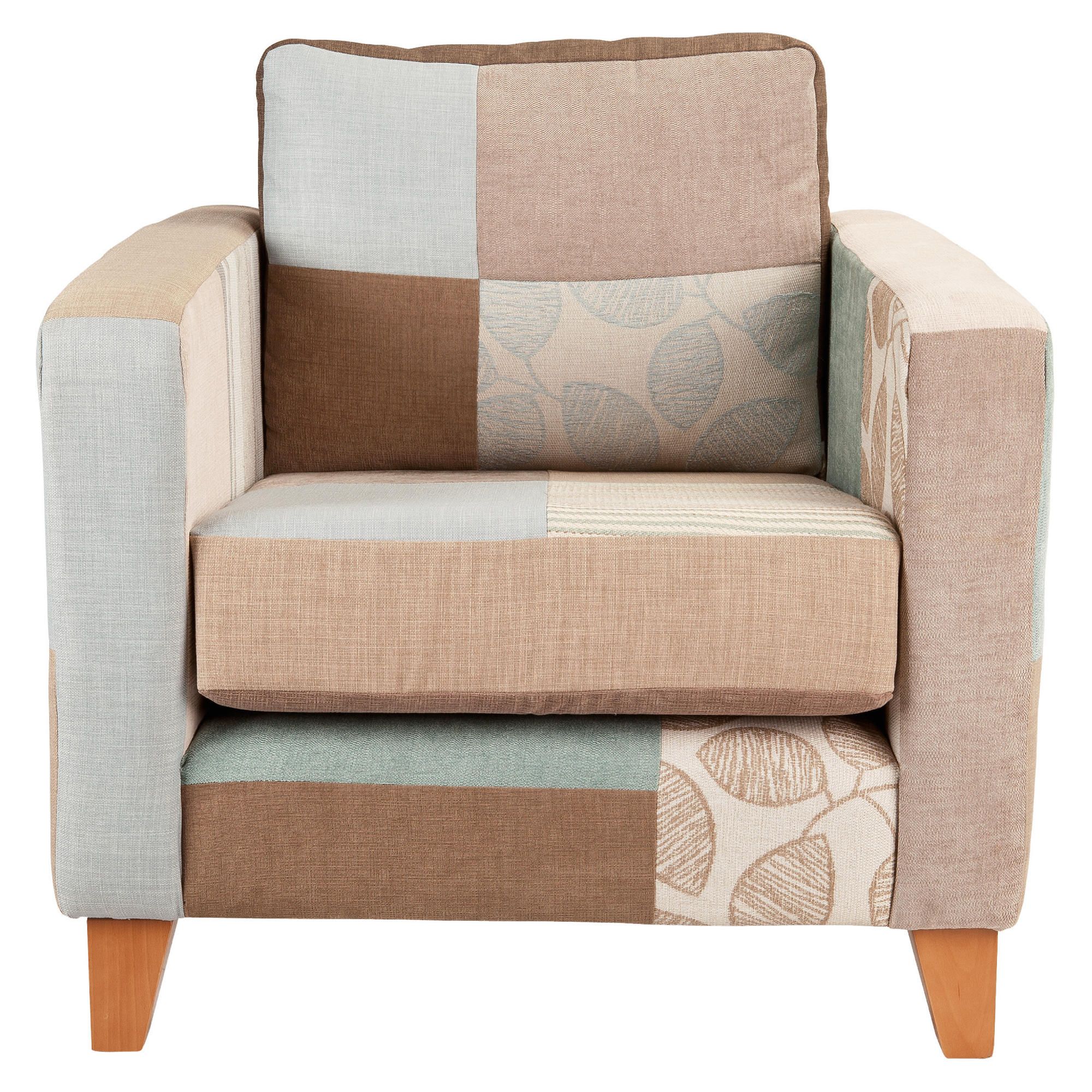Patchwork chair natural at Tesco Direct