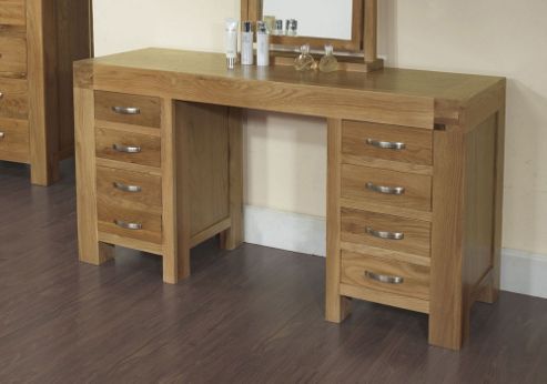 Image of Ametis Santana Blonde Oak Desk/dressing Table