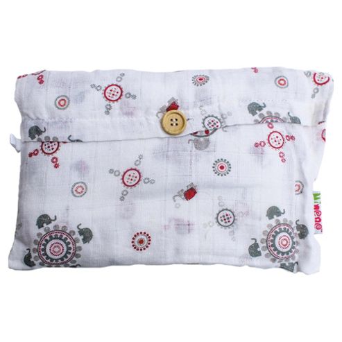 Image of Minene Uk Ltd Supersize Muslin Greyred Elephant