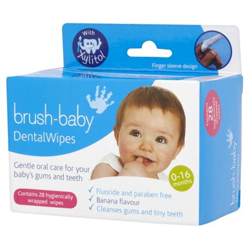 Image of Brush Baby Dental Wipes 28 Pack