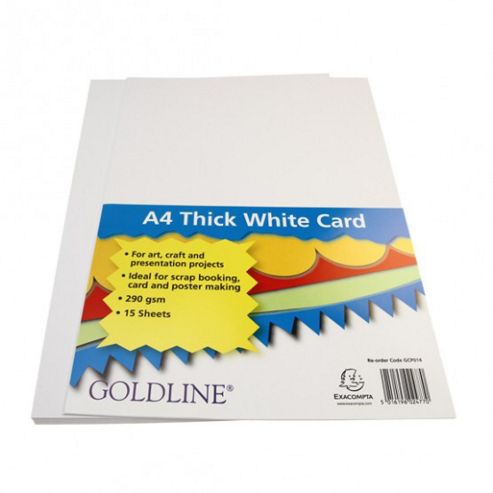 Image of White Card A4 290gsm - 15 Pk