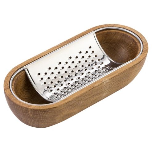 Image of Tesco Grater With Wooden Bowl