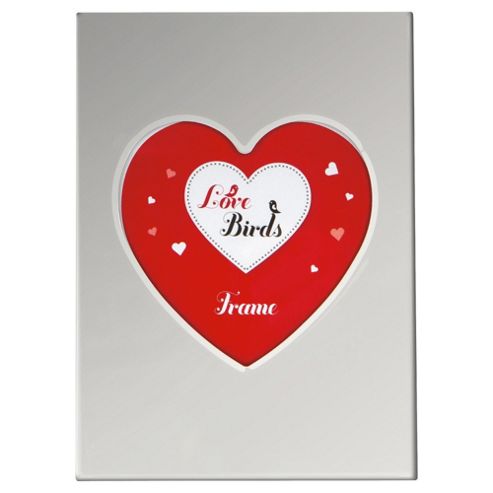 Image of Tesco Heart Photo Frame Silver