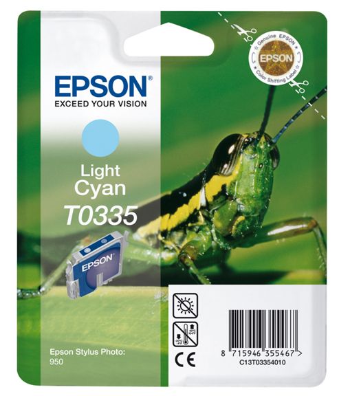 Image of Epson T0335 Printer Ink Cartridge - Cyan