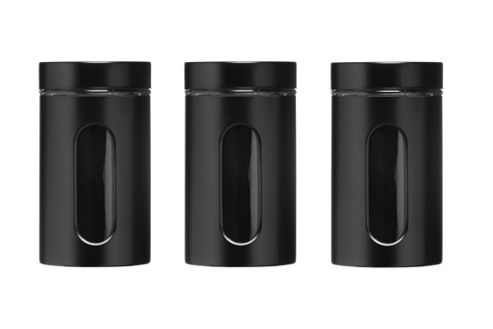 Image of Premier Housewares 1000 Ml Storage Jar - Black