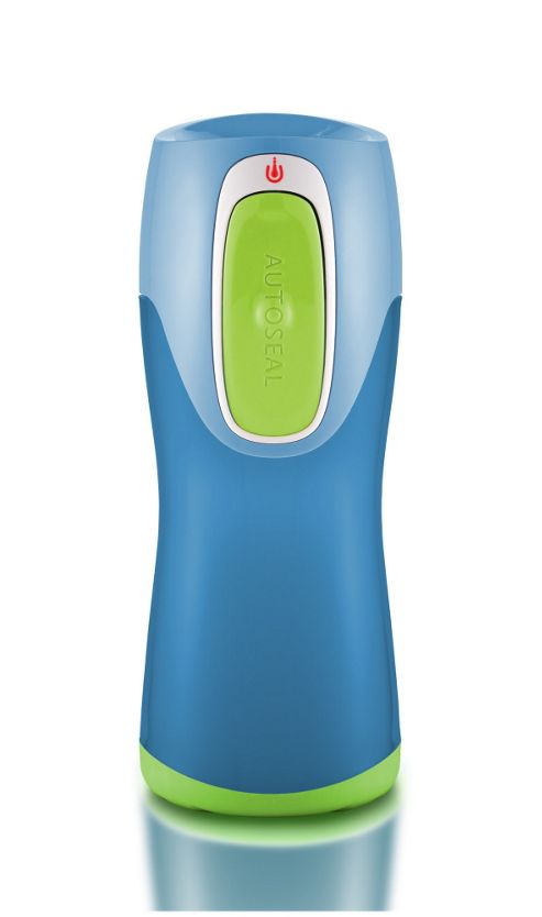 Image of Premier Housewares Contigo Kids Runabout 7cm Autoseal Mug - Blue And Green