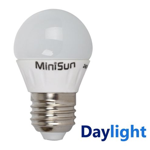 Image of Minisun Es E27 4w Led Golfball Bulb Cool White / Daylight