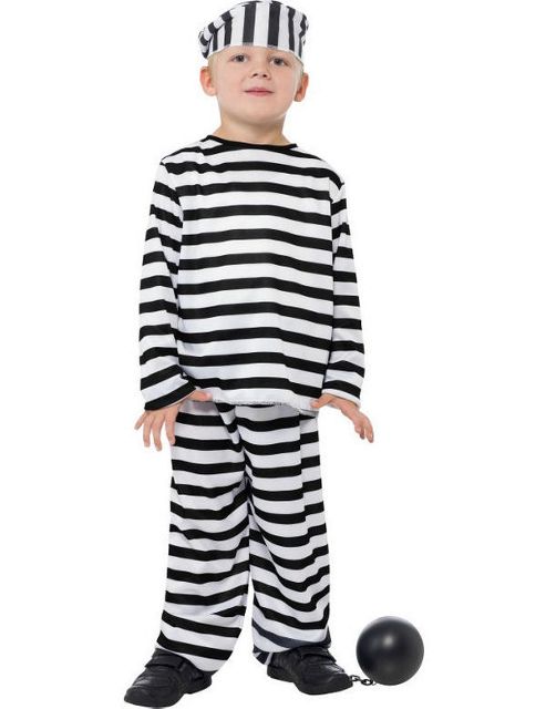Image of Child Prisoner Boy Costume Medium