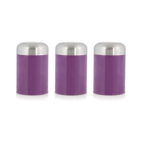 Image of Cook Incolour Set Of 3 Dome Canister - Plum