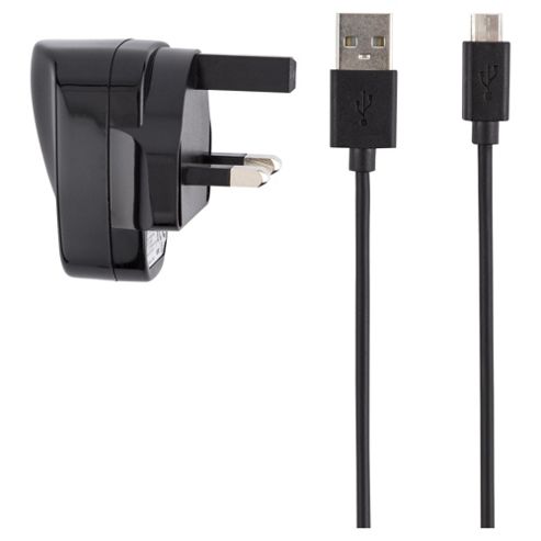 Image of Tesco Home Charger With Micro Usb To Usb Cable