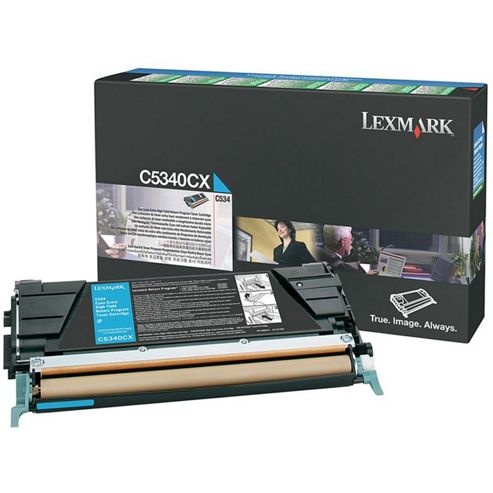 Image of Lexmark Cyan Return Program Cartridge For C534 Printer (yield 7,000 Pages)