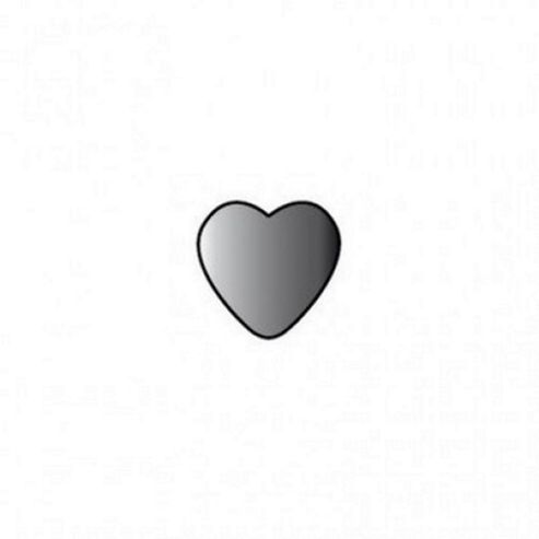 Image of Pad20 Aluminium Disc 37mm Heart Pack Of 10