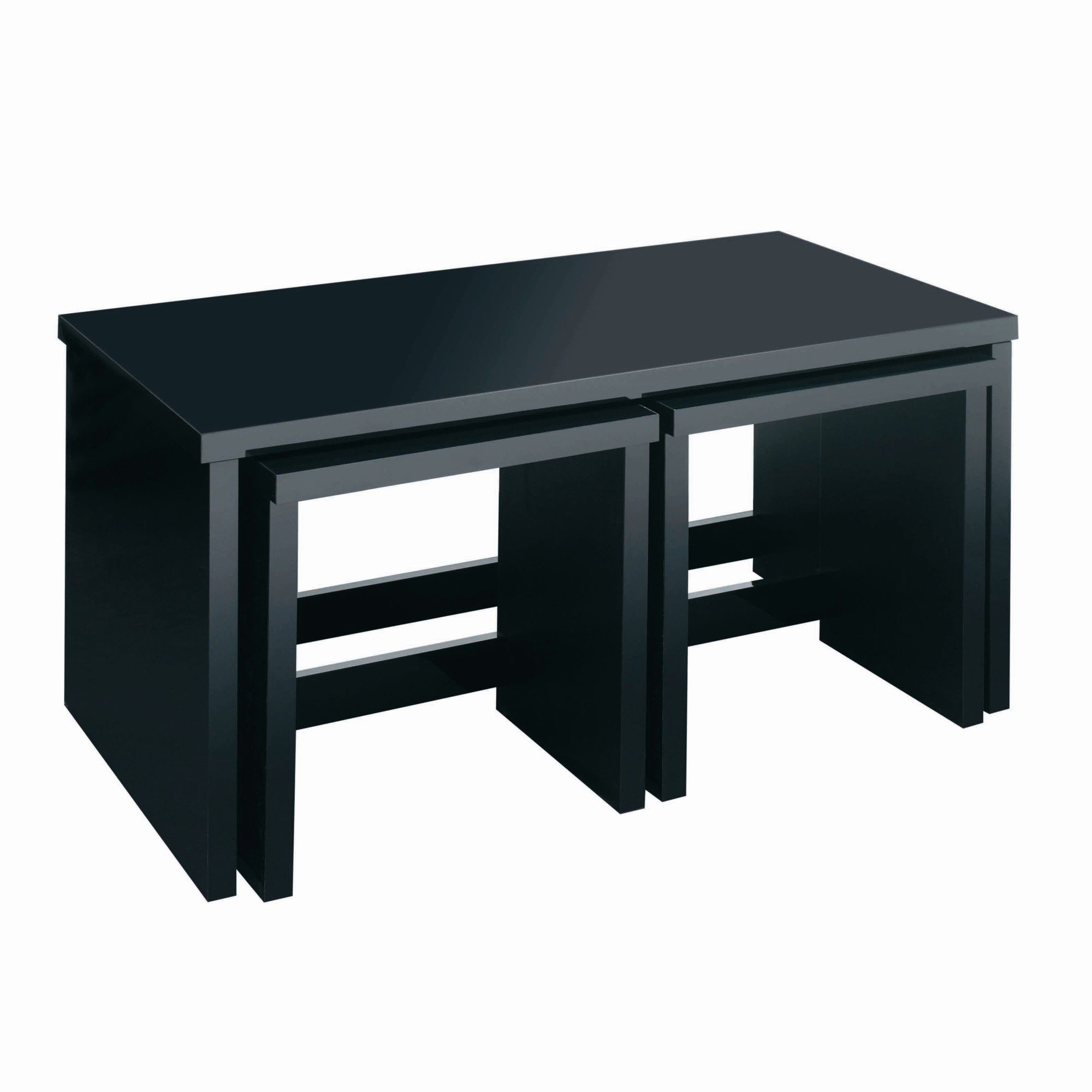 Caxton Manhattan Long John Table in Black Gloss at Tesco Direct