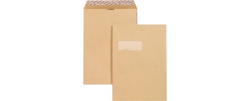 Image of New Guardian Envelopes Heavyweight Pocket Peel And Seal Window Manilla C4 [pack 250]