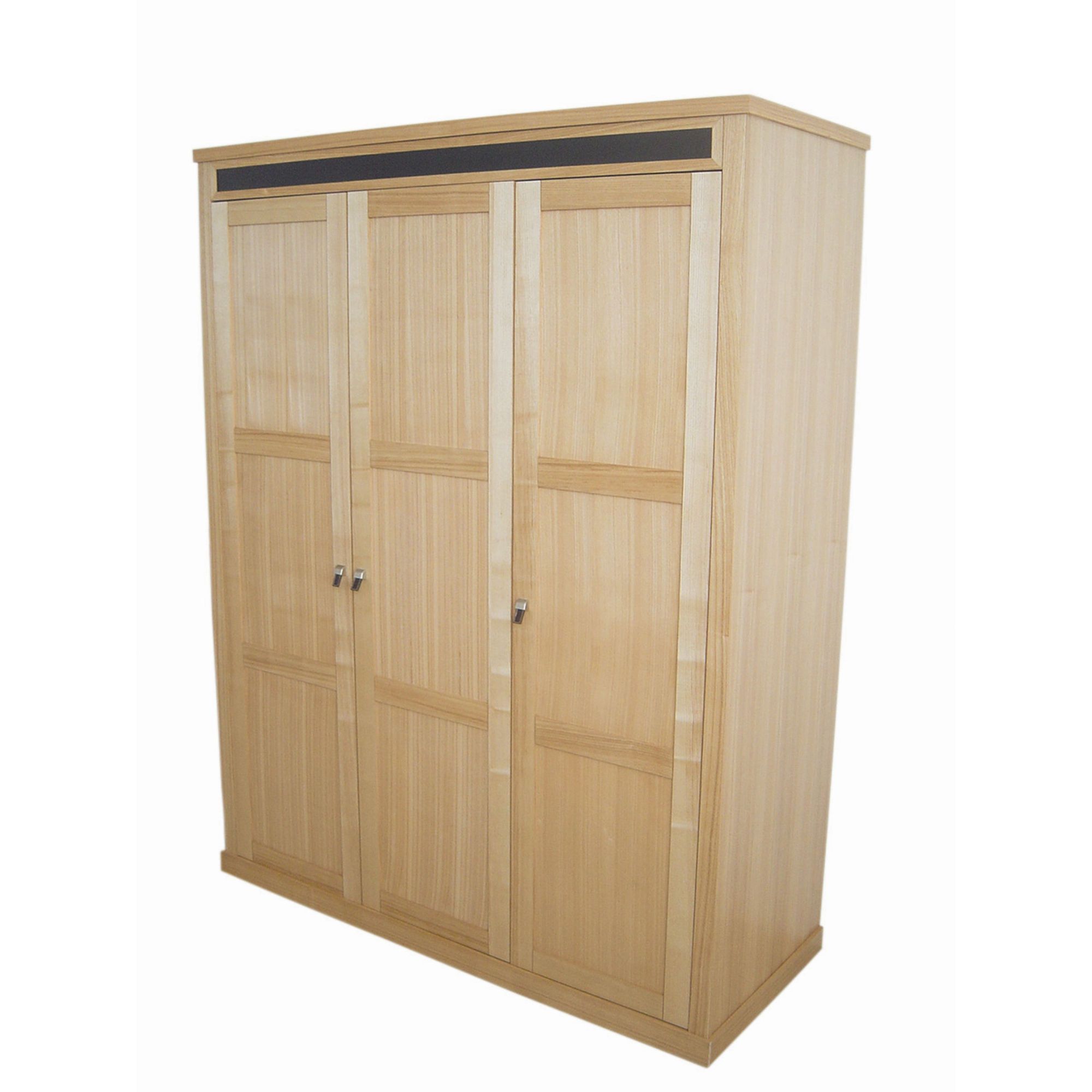 Home Zone Chelsea Three Door Wardrobe in Oak at Tesco Direct
