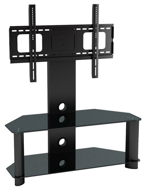Image of Piano Black Universal Tv Stand For Up To 50 Inch Tvs