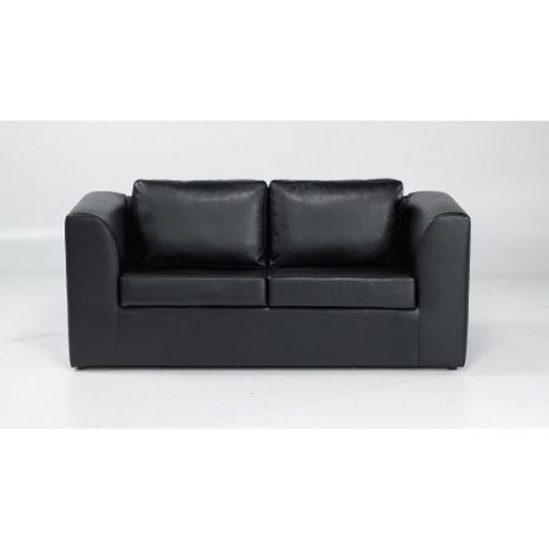 Image of Swarbrini Sofabed - Faux Leather Black