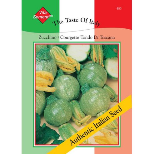 Image of Courgette 'tondo Di Toscana' - Vita Sementi&reg; Italian Seeds - 1 Packet (45 Courgette Seeds)