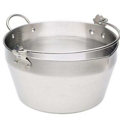 Image of Home Made Stainless Steel 9 Litre Maslin Pan