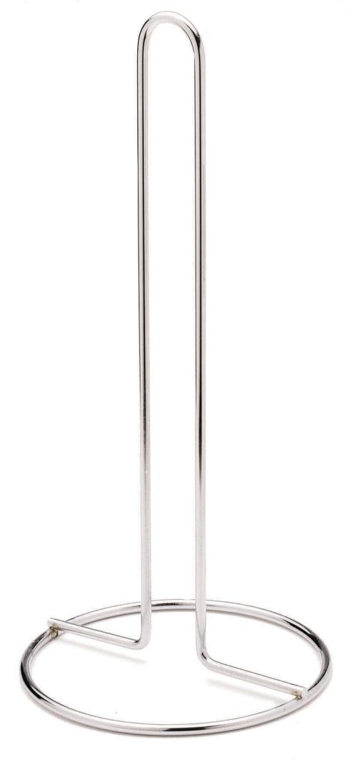 Image of Kitchencraft Plated Upright Kitchen Towel Holder In Chrome
