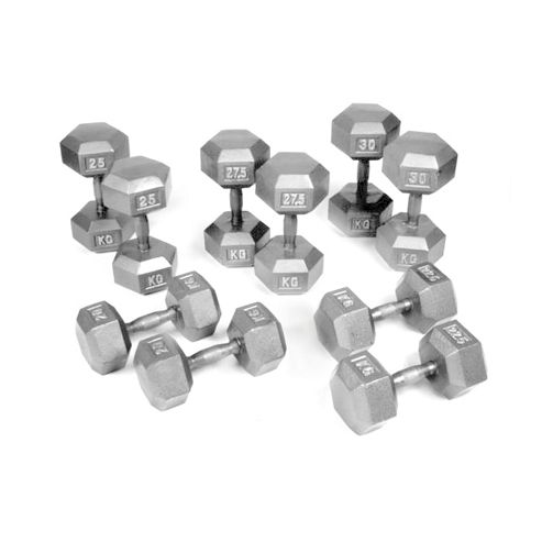 Image of Body Power 20-30kg Hex Dumbbell Set (5 Pairs)