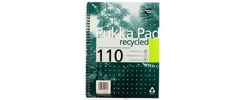 Image of Pukka Pad Quality Recycled A4 Pad 80gsm 100 Pages Rca4100