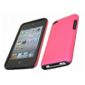FuZion Pink Soft Silicone Case & Hard Red Back Cover - IPod Touch 4G