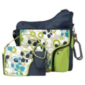 JJ Cole System 180 Changing Bag, Blue Vine